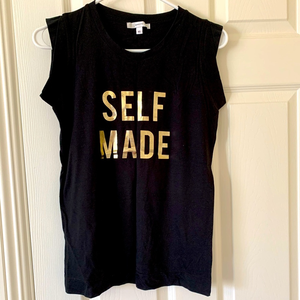Sleeveless self made back top